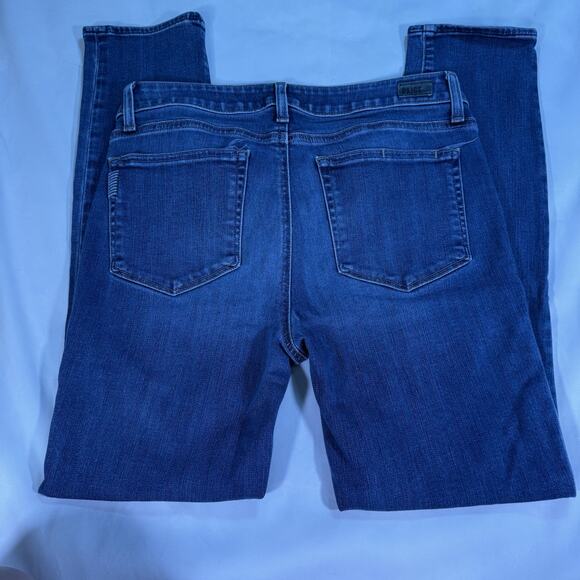 Paige Size 30 Skyline Ankle Peg Jeans Medium Wash Skinny LowRise Stretch - Picture 7 of 7